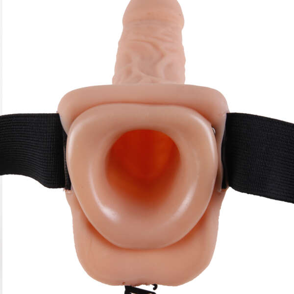 Fetish Fantasy Series 7 Inch Hollow Strap-on With Balls - Flesh