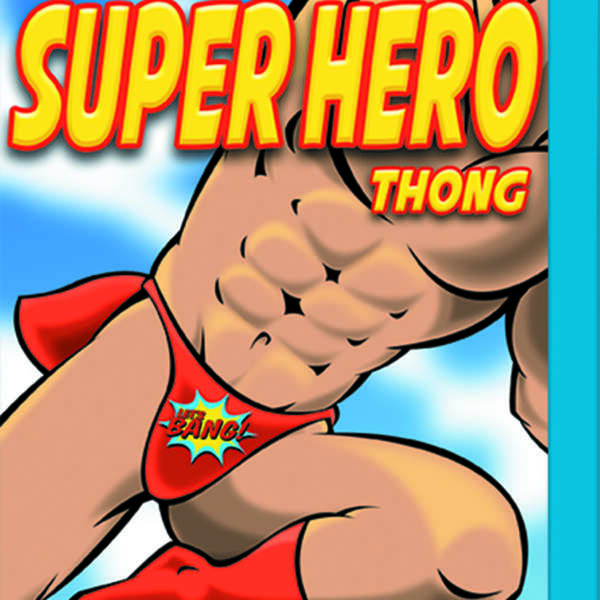 Super Hero Thong - One Size - Red