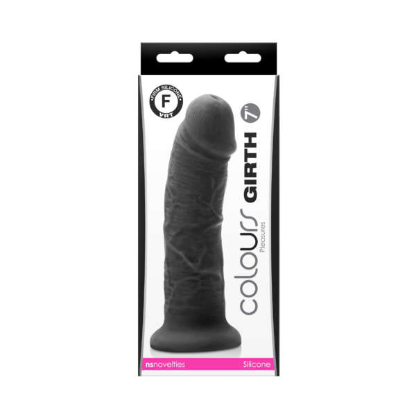 Colours - Girth 7 Inch Dildo - Black