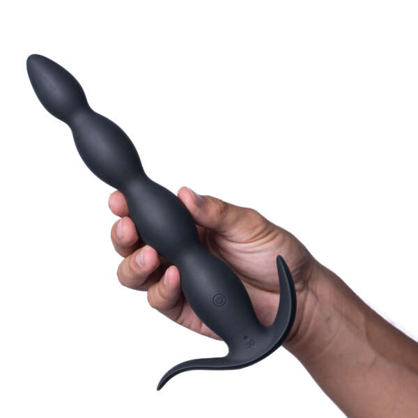 Mason Remote Control Silicone Butt Plug - Black