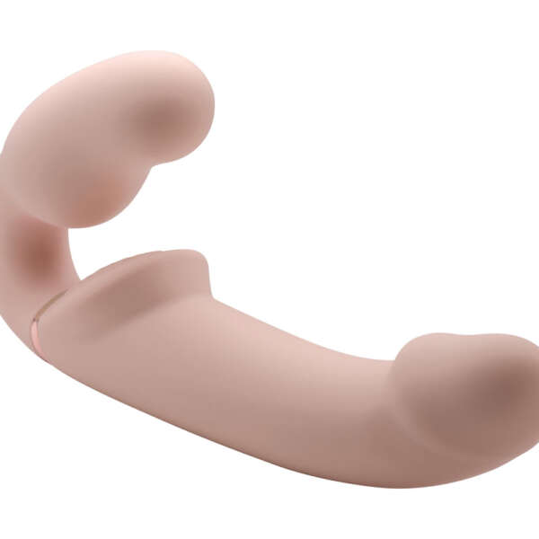 World's 1st Remote Control Inflatable Ergo-Fit Strap-on - Flesh