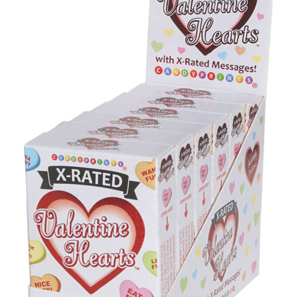 X-Rated Valentine's Heart Candy - 6 Count Display