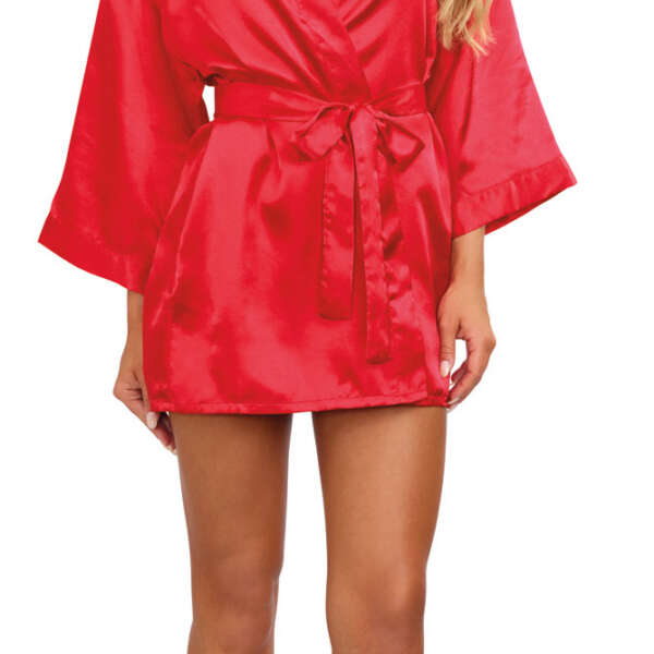 Robe, Chemise, Padded Hanger - Small - Red