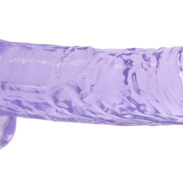 9 Inch Realistic Dildo With Balls - Purple