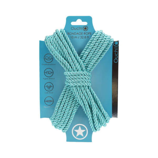 Ouch! Bondage Rope 10m Nylon Blue