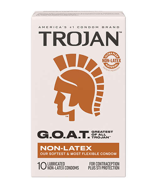Trojan G.O.A.T. Non-Latex Lubricated Condoms - Box of 10