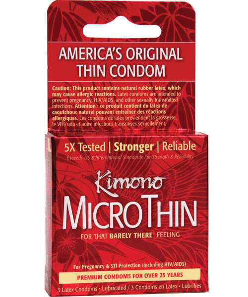 Kimono Micro Thin Condoms - Box of 3
