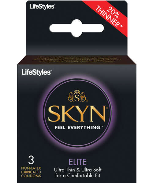Lifestyles SKYN Elite Ultra Thin Condoms - Pack of 3