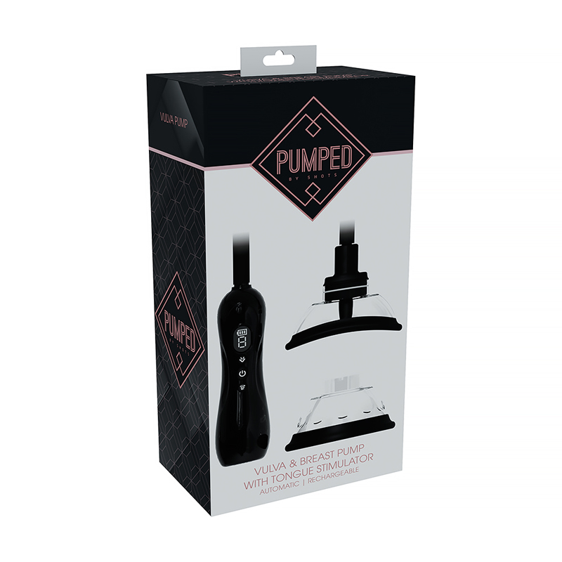 PUMPED Auto VulvaBreast Pump Tongue Blk