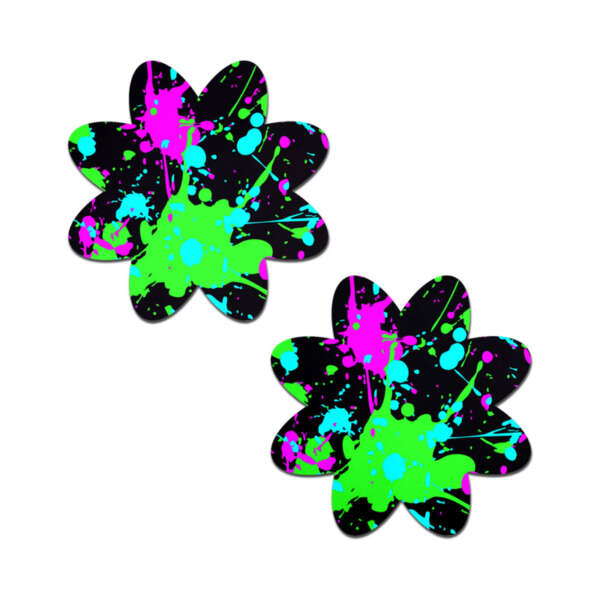 Pastease Vibrant Neon Splatter Pasties