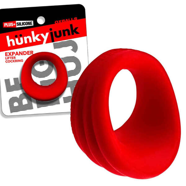 Hunkyjunk Expander Scoop Cockring Red
