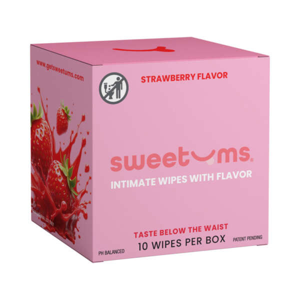 Sweetums Intimate Wipes Strawberry 10pk