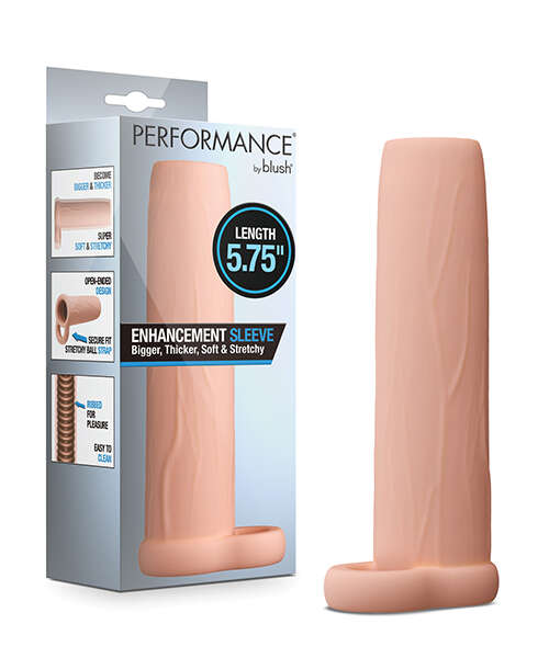 Blush Performance 5.75" Enhancement Sleeve - Beige