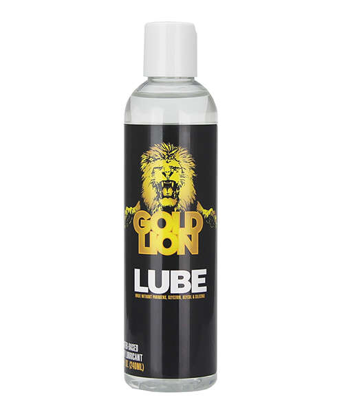 Gold Lion Water-Based Personal Lubricant - 8 oz Bottle