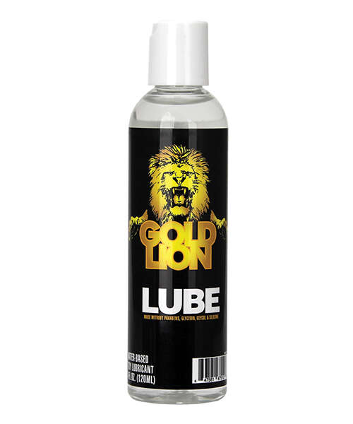 Gold Lion Water-Based Personal Lubricant - 4 oz Bottle