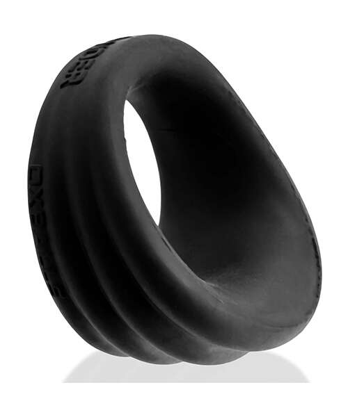 Hunky Junk Expander Slimmer Scoop Cockring - Black Fog