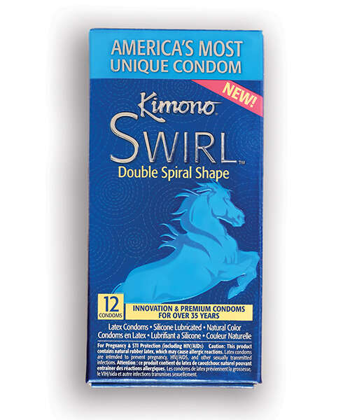 Kimono Swirl Condoms - Pack of 12