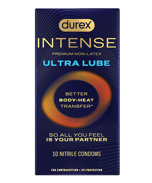 Durex Intense Ultra Lube Condoms - Box of 10