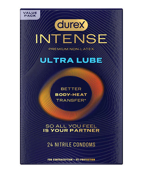 Durex Intense Ultra Lube Condoms - Box of 24