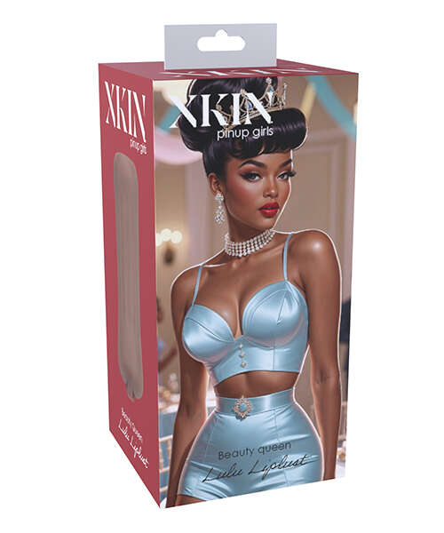 Shots Xkin Pinup Lulu Liplust Small Masturbator - Brown