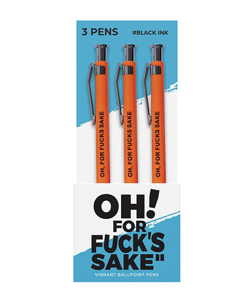 Wood Rocket Oh For Fucks Sake Pens - 3 Pack