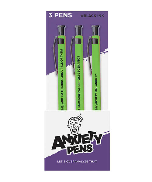Wood Rocket Anxiety Pens 3 - Pack