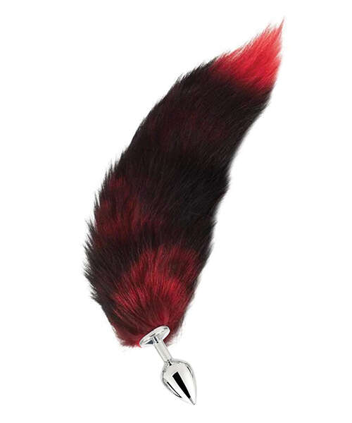 Fox Tail Medium Plug - Red