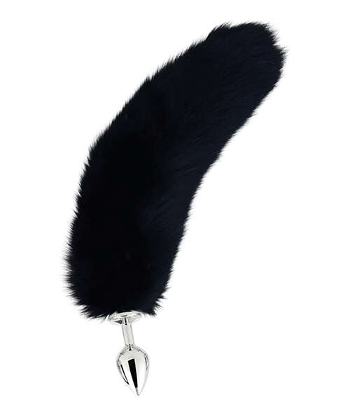 Fox Tail Medium Plug - Black