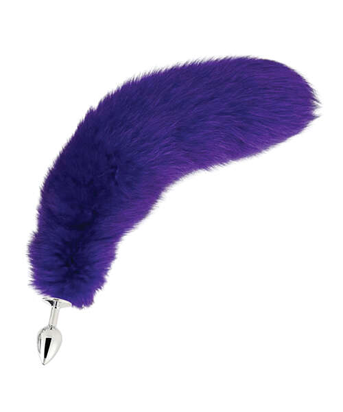 Fox Tail Small Plug - Bright Purple