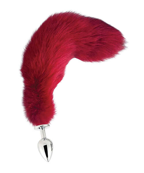 Fox Tail Large Plug - Cherry Red