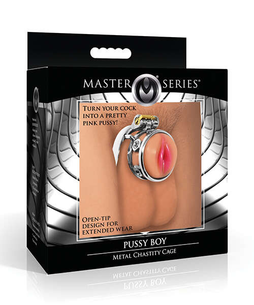 Master Series Pussy Boy Metal Chastity Cage